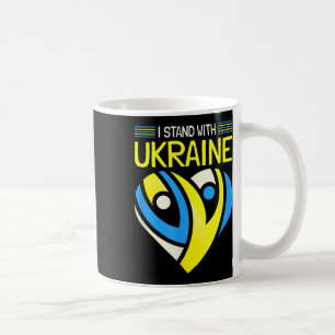Taza De Café Yo apoyo a Ucrania por la paz contra la guerra en 