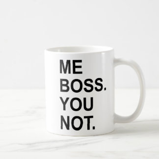 TAZA DE CAFÉ YO BOSS USTED NO