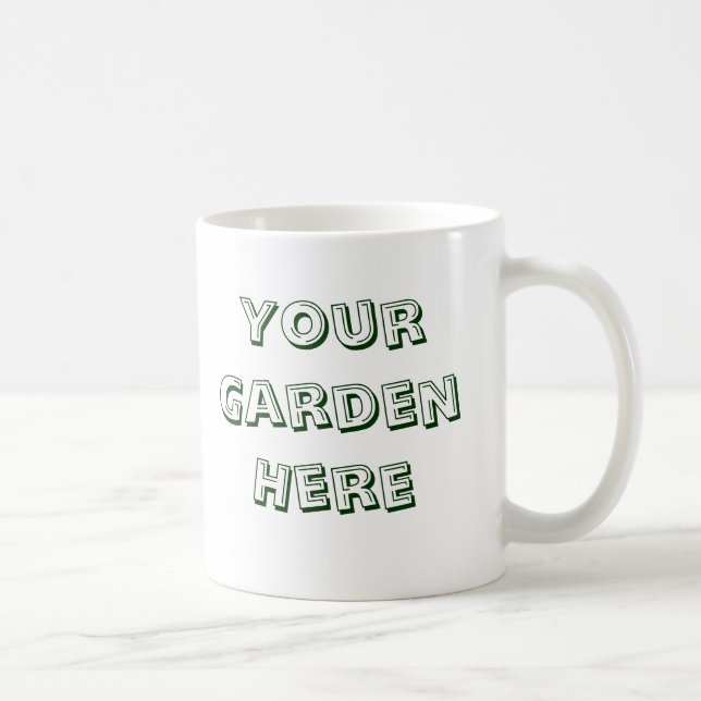 Taza De Café Yo cavo plantas jardineras diciendo (Derecha)