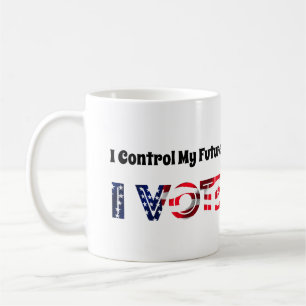 Taza De Café Yo controlo mi futuro - Yo voto