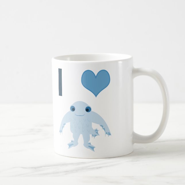 Taza De Café Yo corazón (amor) Ningen (Derecha)