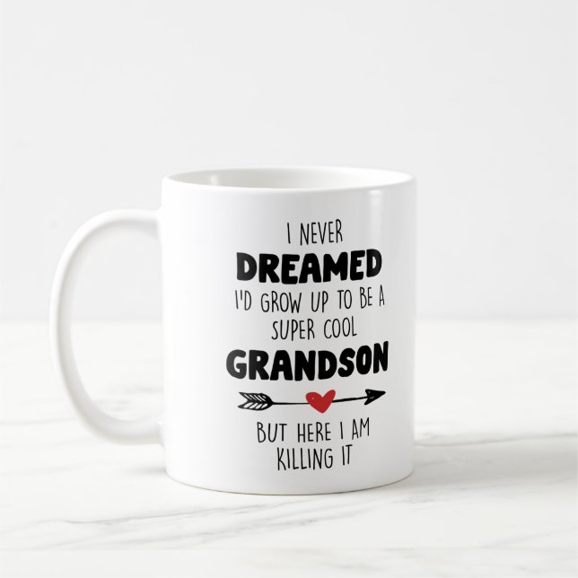 Taza De Café Yo crecería para ser un nieto super genial (Izquierda)