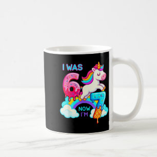 Taza De Café Yo Era Seis Ahora Siete Helado Goteo Unicornio 67