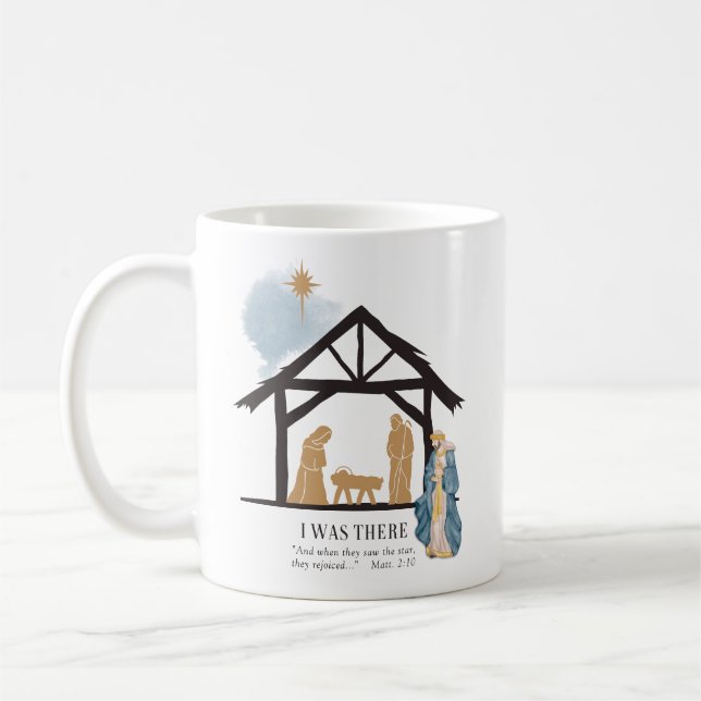 Taza De Café Yo Estaba Allí Los Navidades De Wiseman Nativity S (Izquierda)