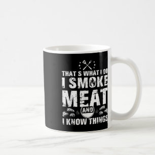 Taza De Café Yo Fumo Carne Y Sé Cosas Graciosas De Parrilladas