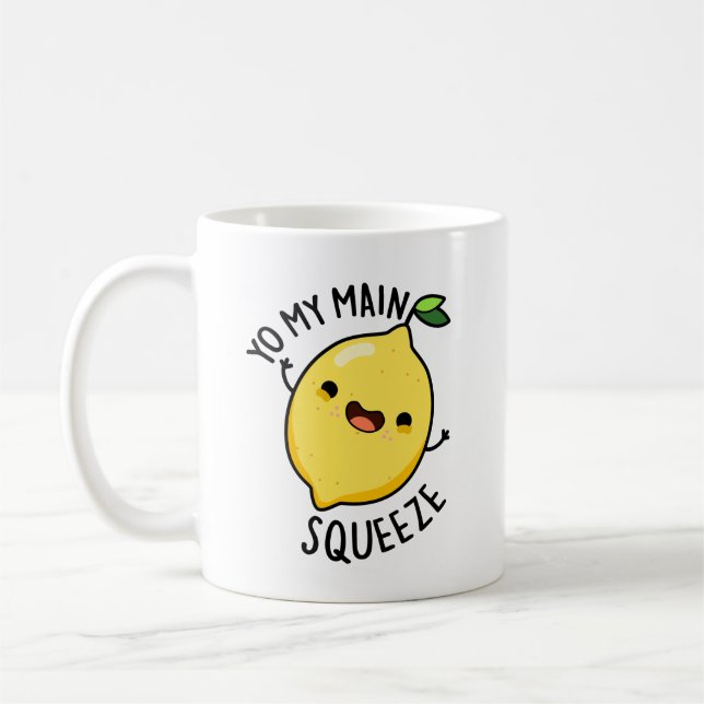 Taza De Café Yo mi principal Squeeze Funny Lemon Pun (Izquierda)
