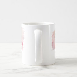 Taza De Café Yo mordo serpiente de toro sobre rosa