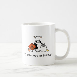 Taza De Café Yo no como a mis amigos