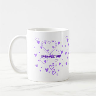 Taza De Café Yo Púrpura Usted