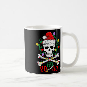 Taza De Café Yo S Ho Crucero de barco pirata Navidad Calavera H