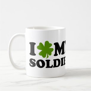 Taza De Café Yo (shamrock) mi soldado