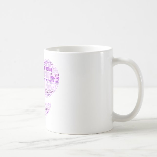 Taza De Café Yo soporto (Corazón de la Resiliencia) Mug (Derecha)