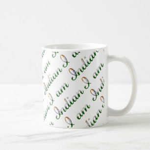 Taza De Café Yo soy el patrón de tipografía del orgullo del paí