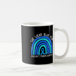 Taza De Café Yo uso azul para el síndrome de Angelman con cinta