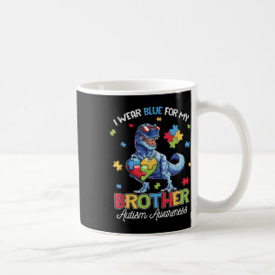Taza De Café Yo Uso Azul Para Mi Hermano Conciencia Sobre El Au