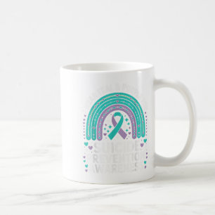 Taza De Café Yo Uso El Verde azulado Y El Margen Morado Para La
