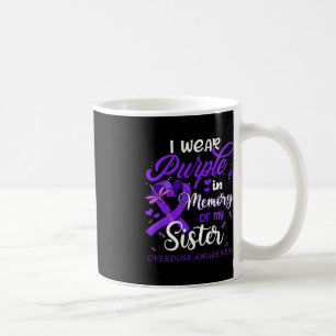 Taza De Café Yo Uso Morado En Memoria De Mi Hermana Sobredosifi