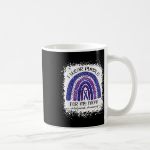 Taza De Café Yo uso morado para la conciencia de mi mamá Heimer
