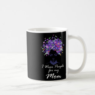 Taza De Café Yo Uso Púrpura Para Mi Mamá Apoyo Familiar Heimerh