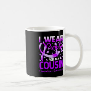 Taza De Café Yo Uso Púrpura Para Mi Primo Concienciación Sobre