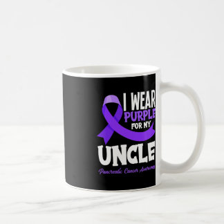 Taza De Café Yo Uso Púrpura Para Mi Tío Con Cáncer Pancreático