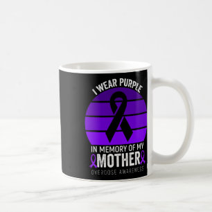 Taza De Café Yo Uso Sobredosis Morada Conciencia De La Cinta Pú