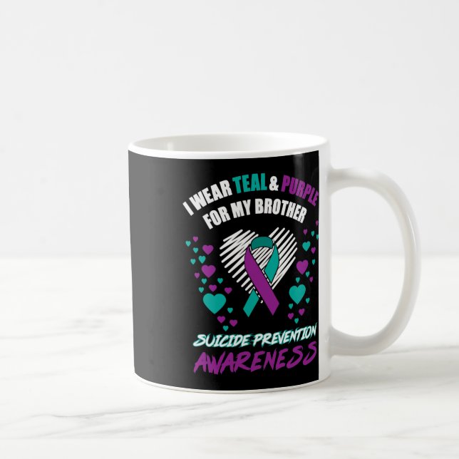 Taza De Café Yo Uso Tealandmorple Para Mi Hermano Suicidio Prev (Derecha)