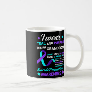 Taza De Café Yo Uso Verde azulado Y Morado Para Mi Nieto Suicid