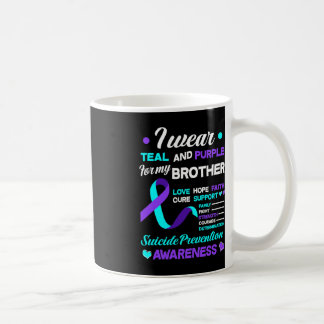 Taza De Café Yo Uso Verde azulado Y Púrpura Para Mi Hermano Sui