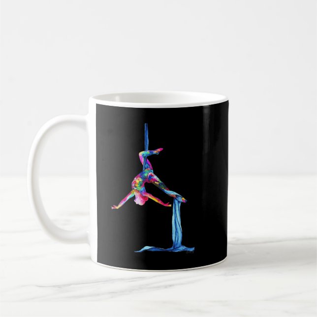 Taza De Café Yoga aéreo de seda (Izquierda)