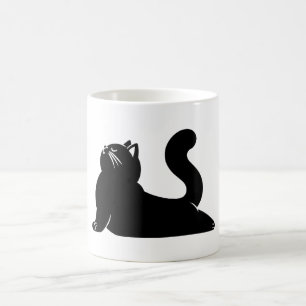 Taza De Café *Yoga Cat #17 Arte Digital