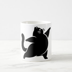 Taza De Café *Yoga Cat #19 Arte Digital