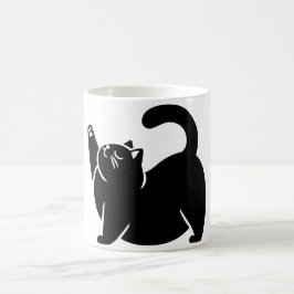 Taza De Café *Yoga Cat #3 Arte Digital