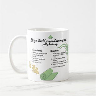 Taza De Café Yoga de jengibre y limoncillo post práctica