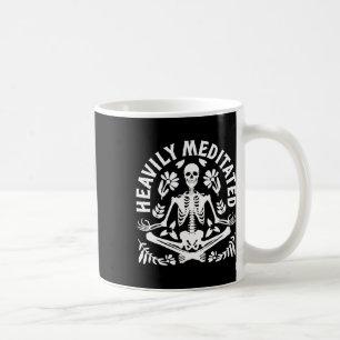 Taza De Café Yoga de Meditación Espiritual Muy Meditado Esquele