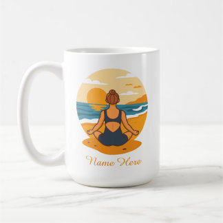 Taza De Café Yoga de mindfulness personalizado