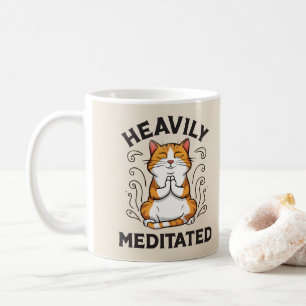 Taza De Café Yoga divertida altamente meditado