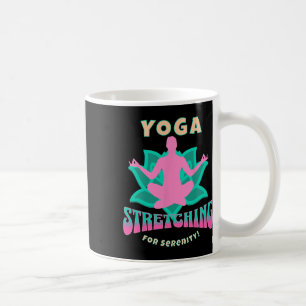 Taza De Café Yoga Estiramiento Serenidad Calma Loto Lance Energ