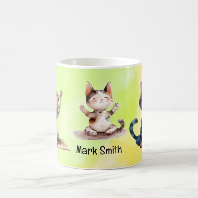 Taza De Café Yoga Gato (Centro)