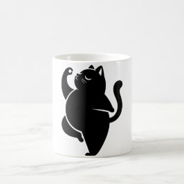 Taza De Café *Yoga Gato #1 Arte Digital
