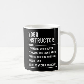 Taza De Café Yoga Instructor Definition Shirts Funny Job Title 