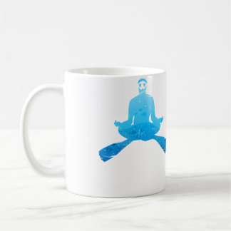 Taza De Café Yoga Meditación Buceo Océano Buceo Libre Mar Apnea