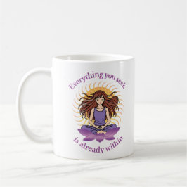 Taza De Café Yoga Mug – Spiritual Gift for Women, Calm Vibes