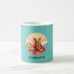 Taza De Café Yoga - Namaste - Perro