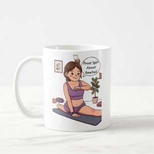 Taza De Café Yoga Personalizado Cara y Texto Motivacional Perso