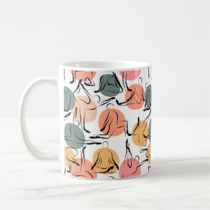 Taza De Café Yoga poses pattern Yoga seamless pattern 13