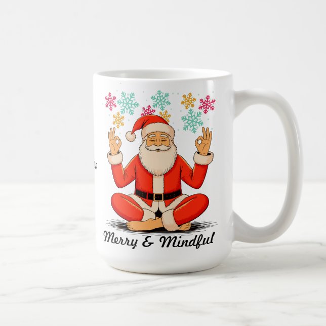Taza De Café Yoga Santa (Derecha)