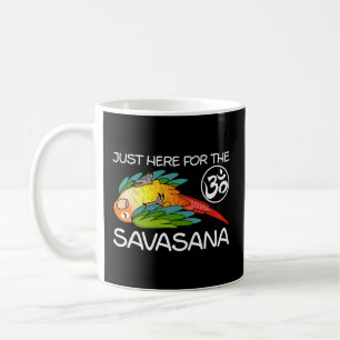 Taza De Café Yoga Savasana Parrot Green Cheque Pineapple Conure