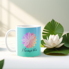 Taza De Café YOGA Studio Instructor de Meditación colorido Mand