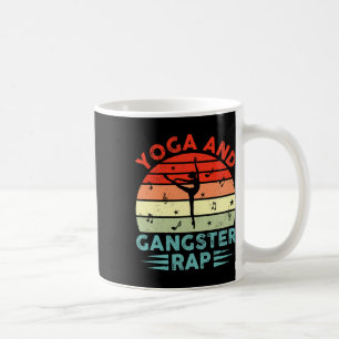 Taza De Café Yoga y rap gangsteril divertido practicante de yog